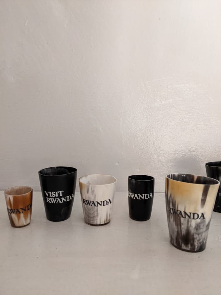 Visit Rwanda Horn Cups Set