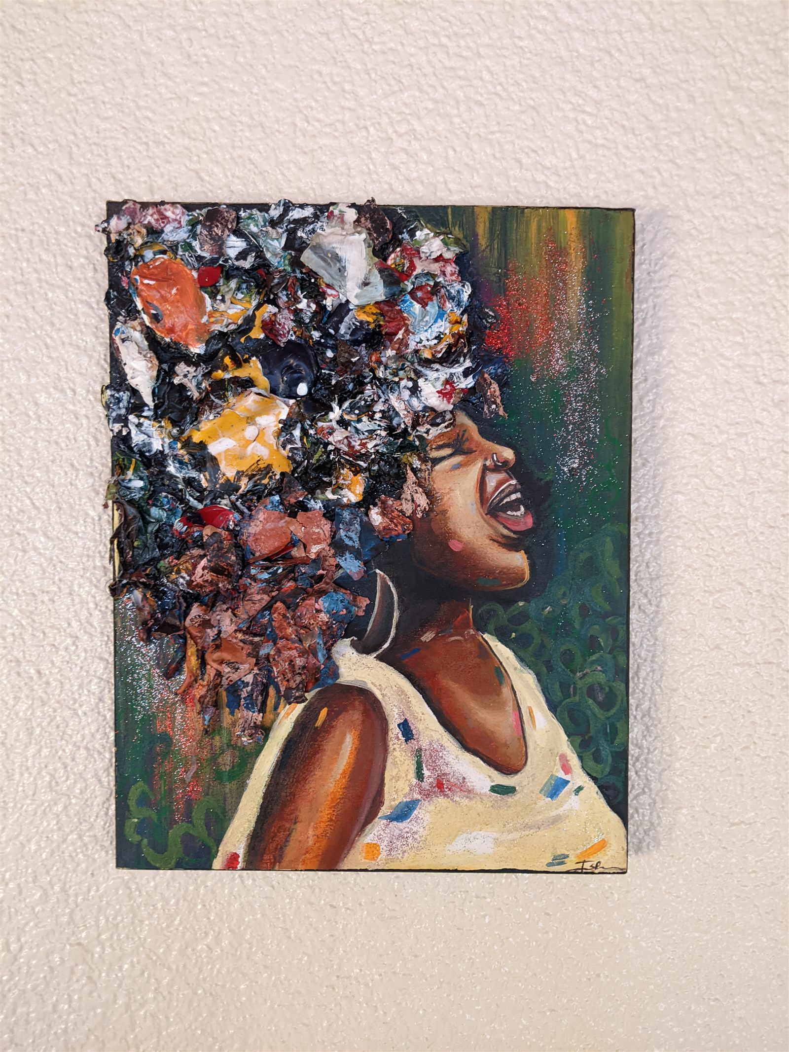 Song of Freedom — Mixed Media Portrait